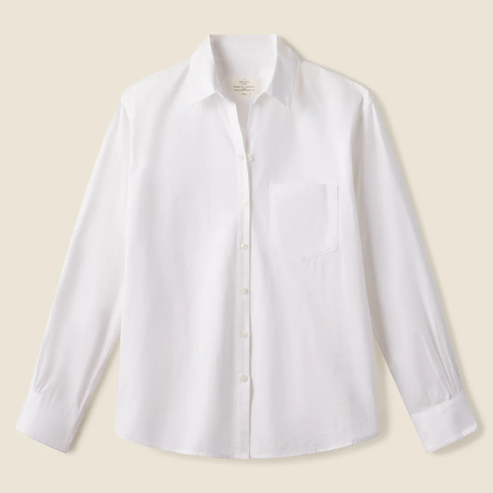NWT Trovata Blake Oversized Boyfriend Cotton Shirt Small